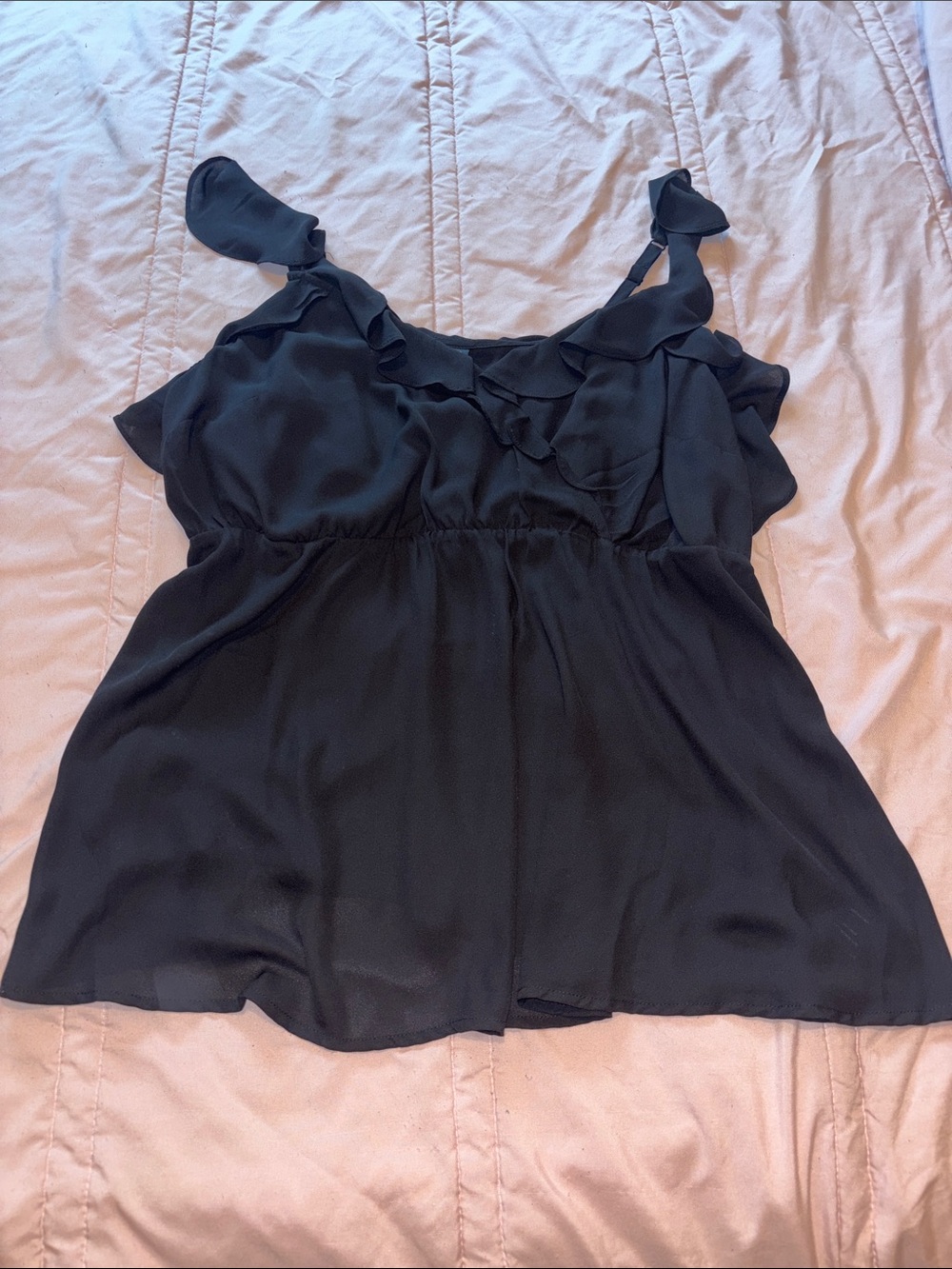 Torrid Ruffle Cami 1X Blouse Tank Top Plus Size